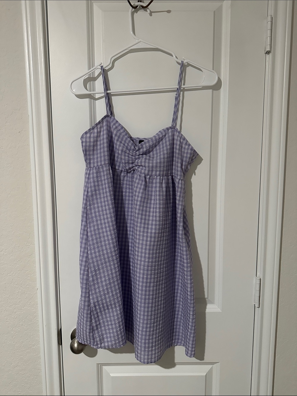 Divided by H&M Lavender squares day dress